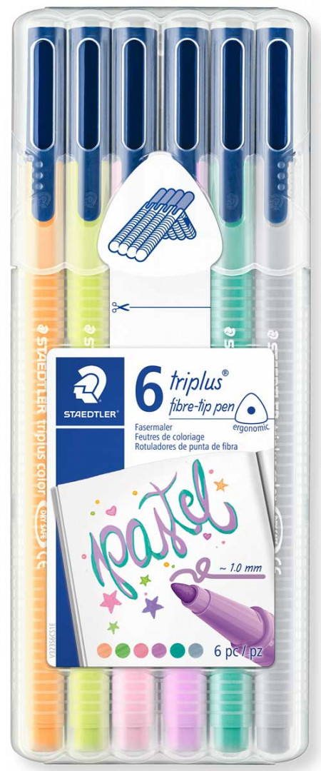 Stabilo Pen 68 Brush Premium felt Tip Brush Pen - 1.3mm Nib - 19 Colours