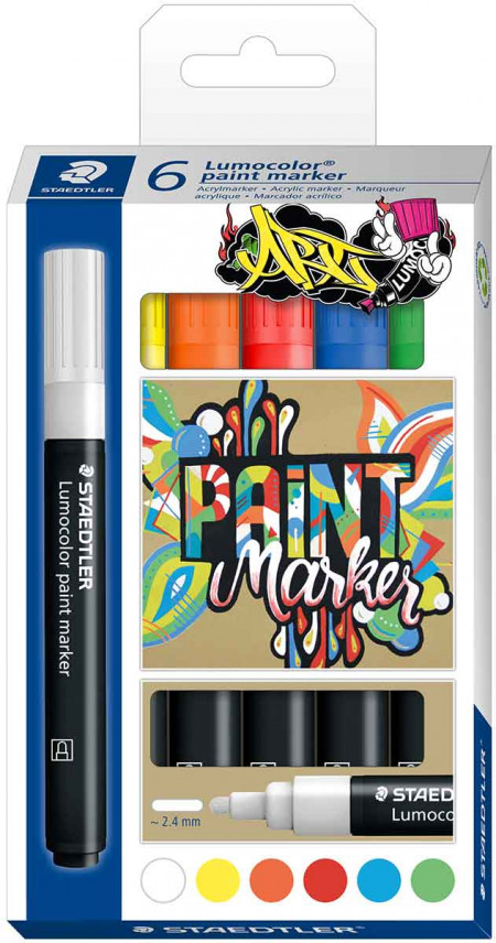 Spectrum Noir Acrylic Paint Marker (4PC)-Essential -Crafter's Companion US