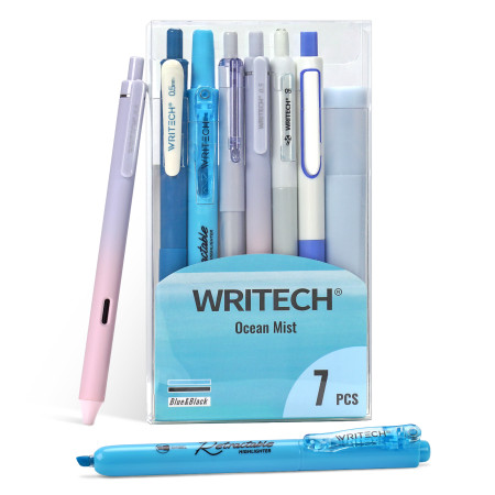 Writech Color Coded Writing Set - Blue & Black (Box of 7)